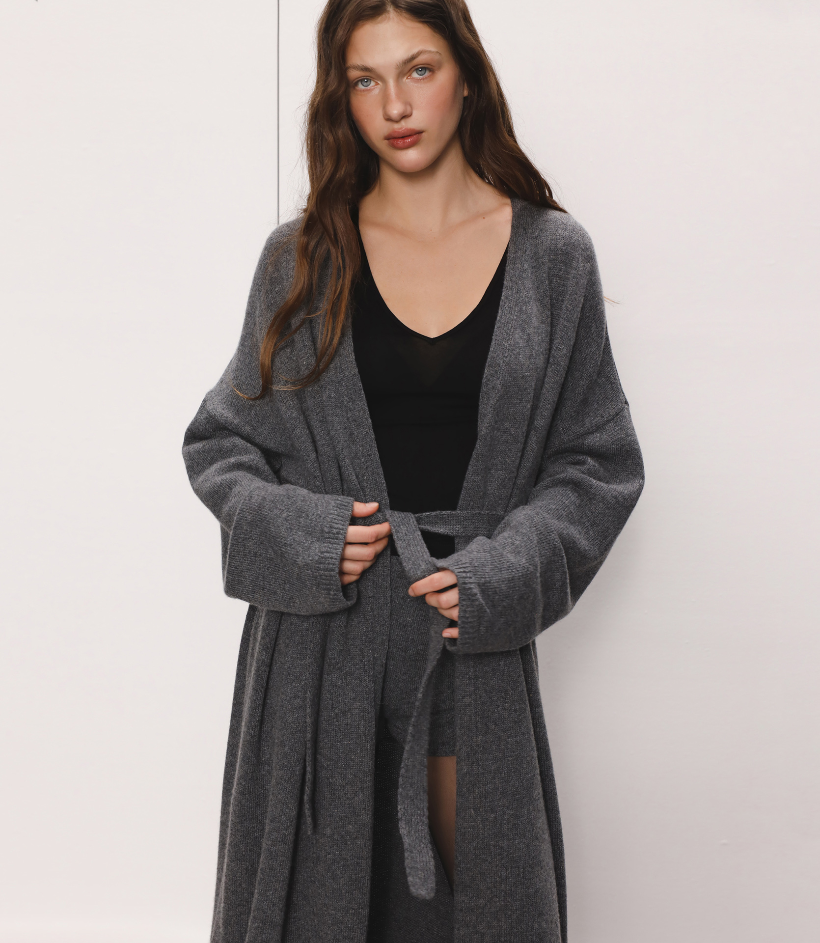 КАРДИГАН МАКСІ ІЗ ДОДАВАННЯМ ВОВНИ ЯГНЯТИ