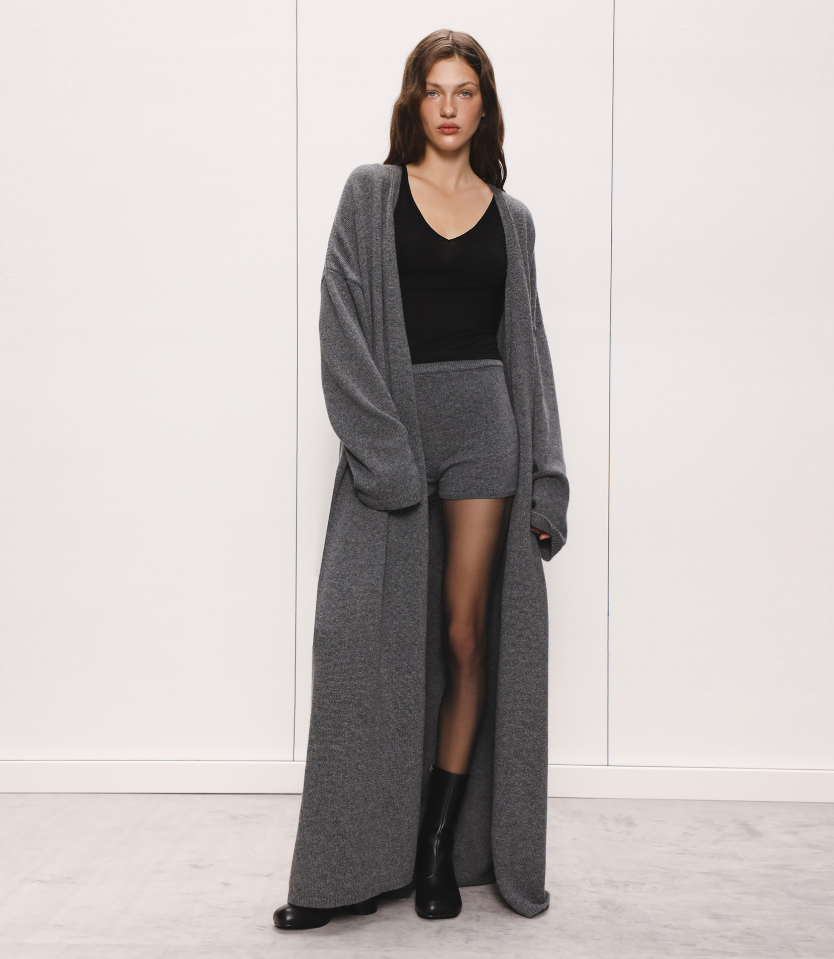 КАРДИГАН МАКСІ ІЗ ДОДАВАННЯМ ВОВНИ ЯГНЯТИ