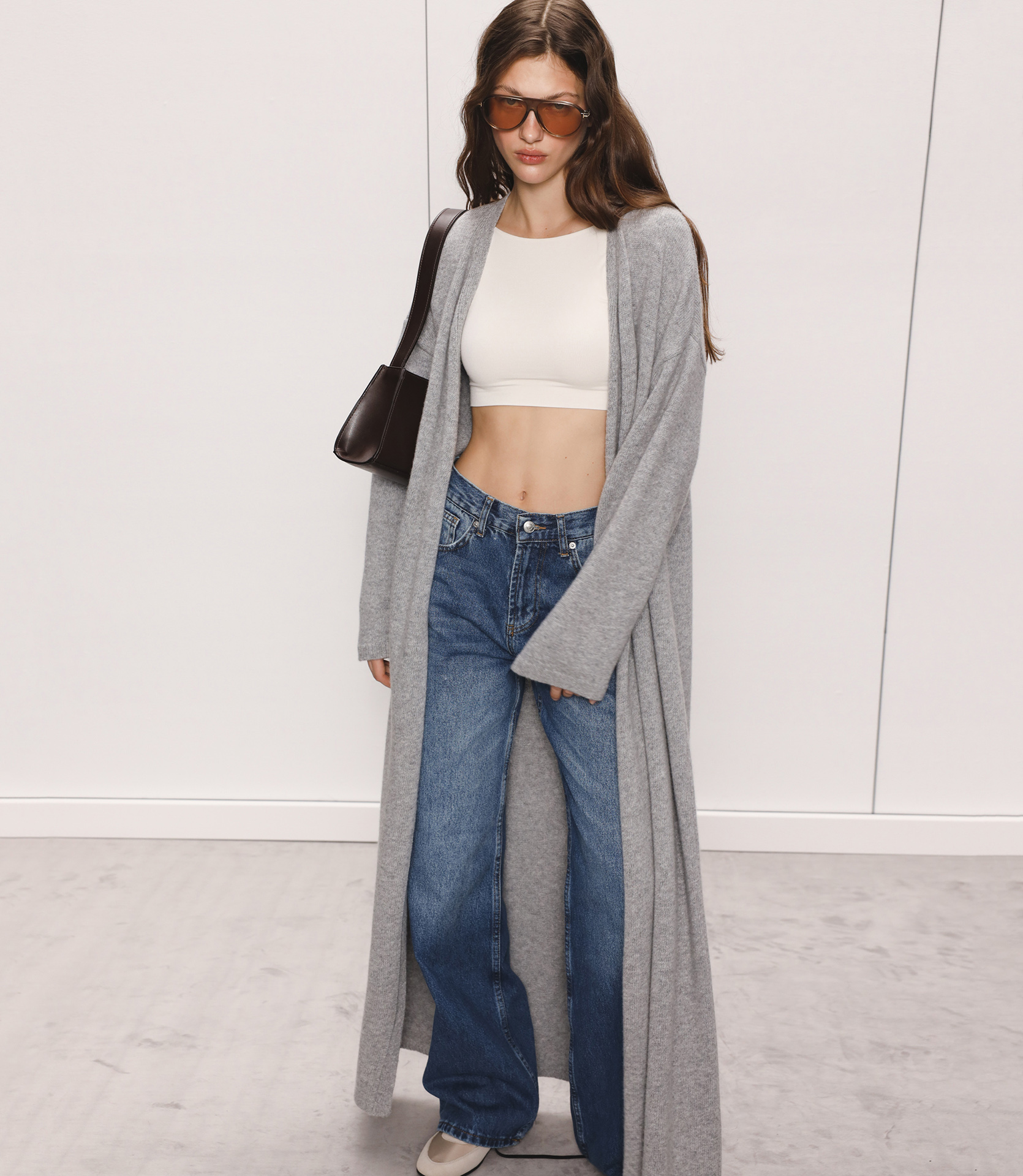 КАРДИГАН МАКСІ ІЗ ДОДАВАННЯМ ВОВНИ ЯГНЯТИ