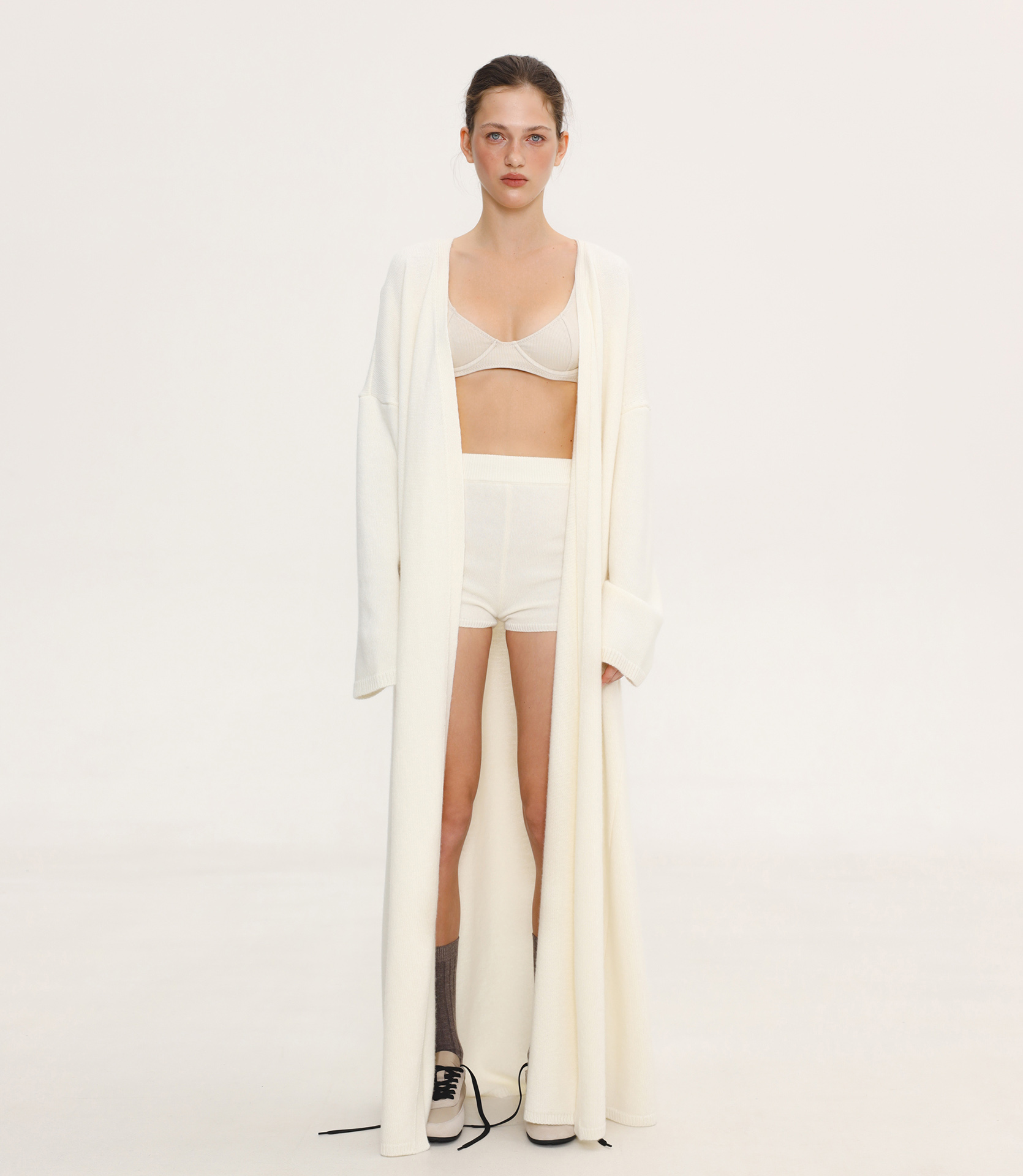 КАРДИГАН МАКСІ ІЗ ДОДАВАННЯМ ВОВНИ ЯГНЯТИ