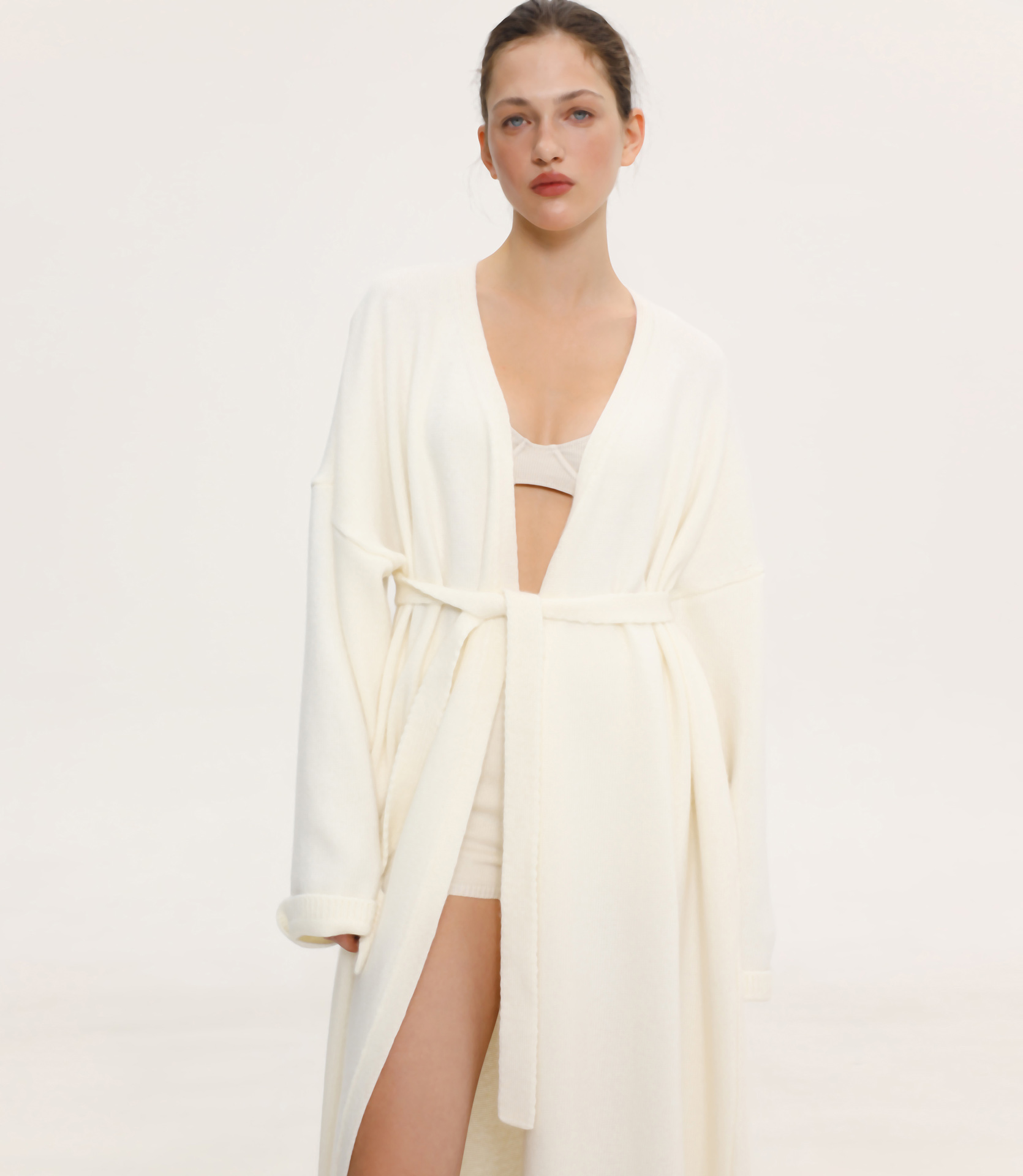 КАРДИГАН МАКСІ ІЗ ДОДАВАННЯМ ВОВНИ ЯГНЯТИ