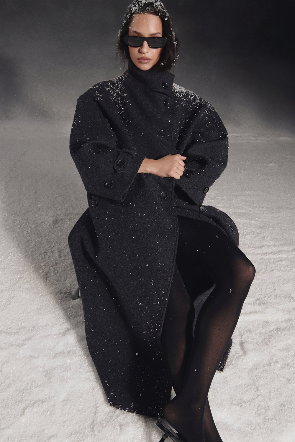 ПАЛЬТО МАКСІ З КОМІРОМ-СТІЙКОЮ